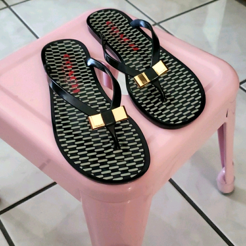 Coach plastic sandals